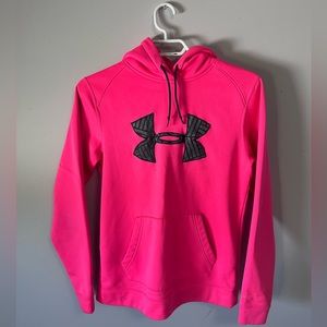 Neon Pink Underarmor Hoodie